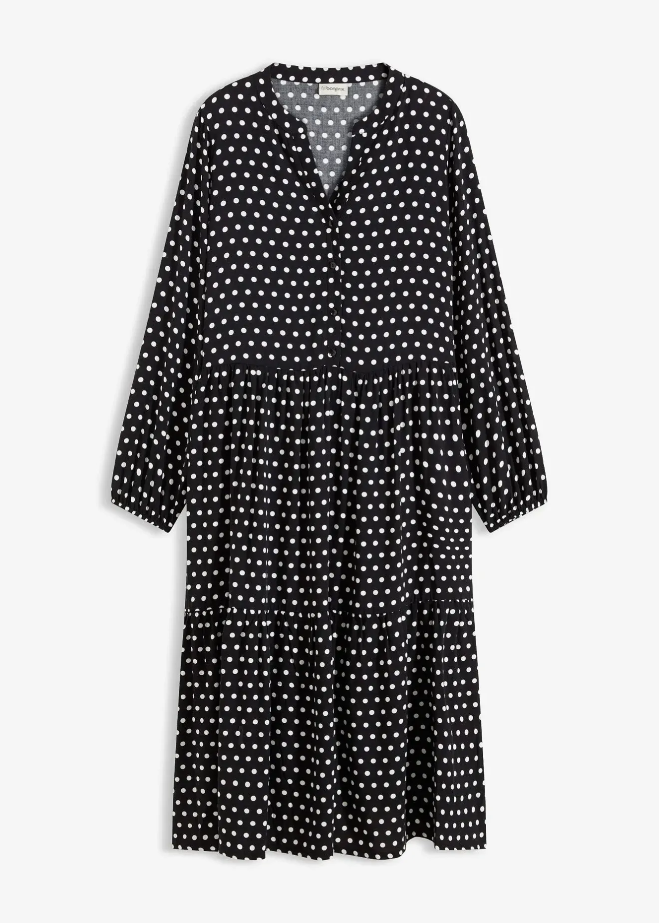 Femme bonprix Robes|Robe midi en viscose fluide