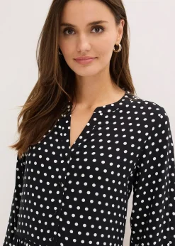 Femme bonprix Robes|Robe midi en viscose fluide