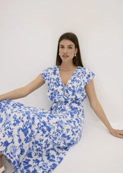 Femme bonprix Robes|Robe midi en viscose fluide