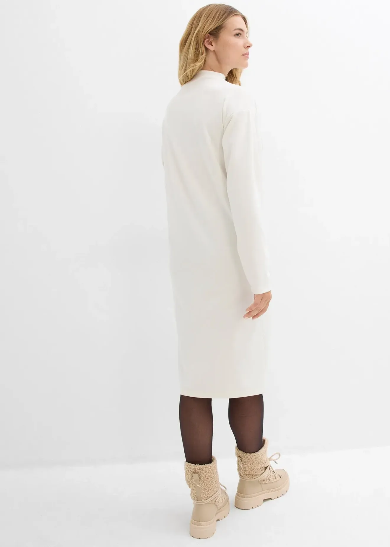 bonprix Robe midi en viscose mélangée|Femme Robes