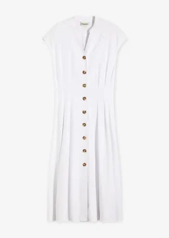 bonprix Robe midi légère en lin mélangé|Femme Robes