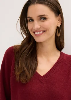 Femme bonprix Maille|Robes|Robe midi oversize en maille