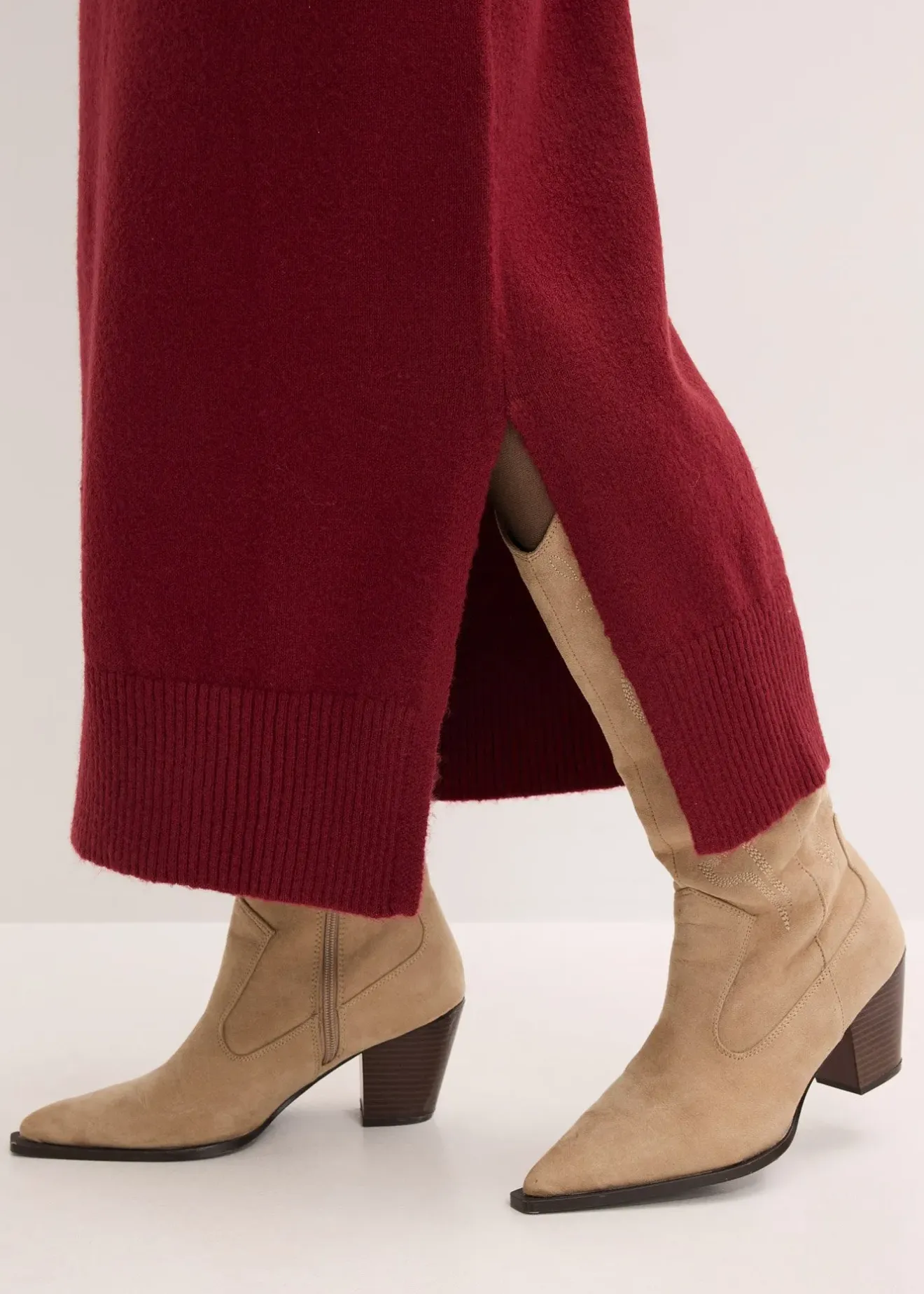 Femme bonprix Maille|Robes|Robe midi oversize en maille