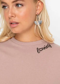 Femme bonprix Sweats|Robes|Robe molletonnée oversize