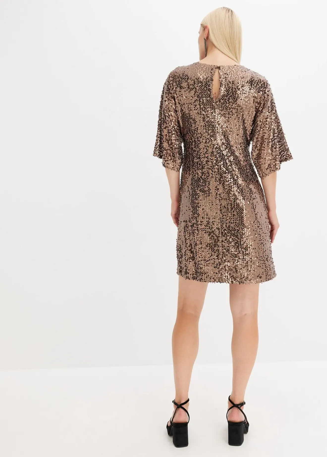Femme bonprix Mode Festive|Robe oversize à sequins