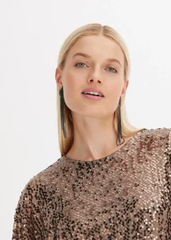 Femme bonprix Mode Festive|Robe oversize à sequins