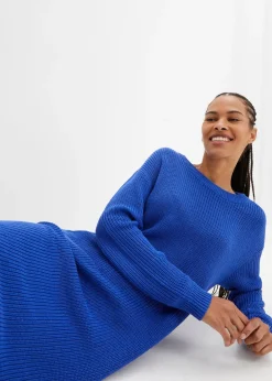 bonprix Robe oversize en maille côtelée|Femme Maille|Robes