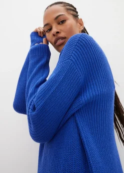 bonprix Robe oversize en maille côtelée|Femme Maille|Robes