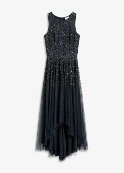 bonprix Robe plus longue au dos avec sequins brodés|Femme Mode Festive|Robes