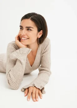 Femme bonprix Maille|Robes|Robe pull