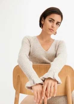 Femme bonprix Maille|Robes|Robe pull