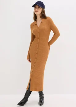 Femme bonprix Maille|Robe pull douce en viscose majoritaire