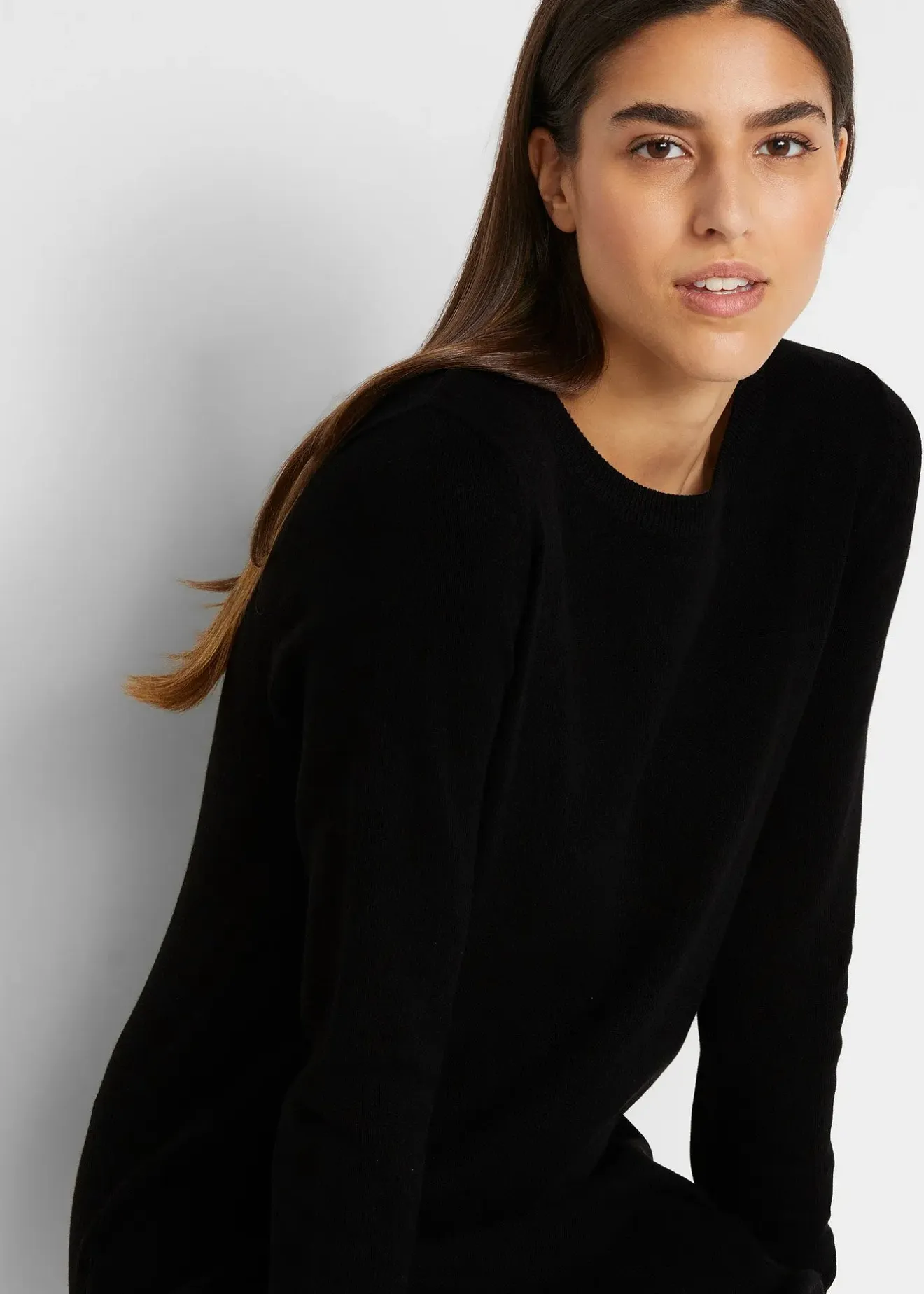 Femme bonprix Maille|Basiques|Robe pull en coton majoritaire