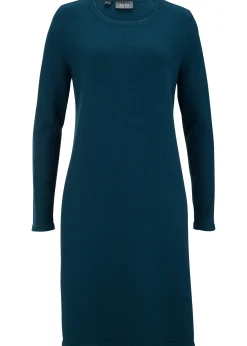 bonprix Robe pull en coton majoritaire|Femme Maille|Basiques