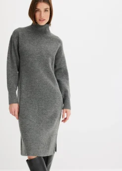 bonprix Robe pull fendue sur le côté|Femme Maille|Robes