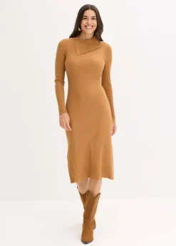 bonprix Robe pull fluide en viscose majoritaire|Femme Maille|Robes