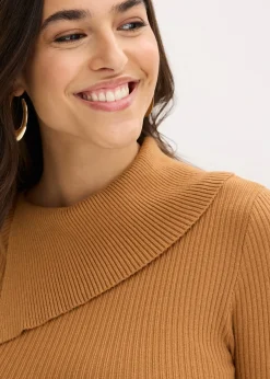 bonprix Robe pull fluide en viscose majoritaire|Femme Maille|Robes