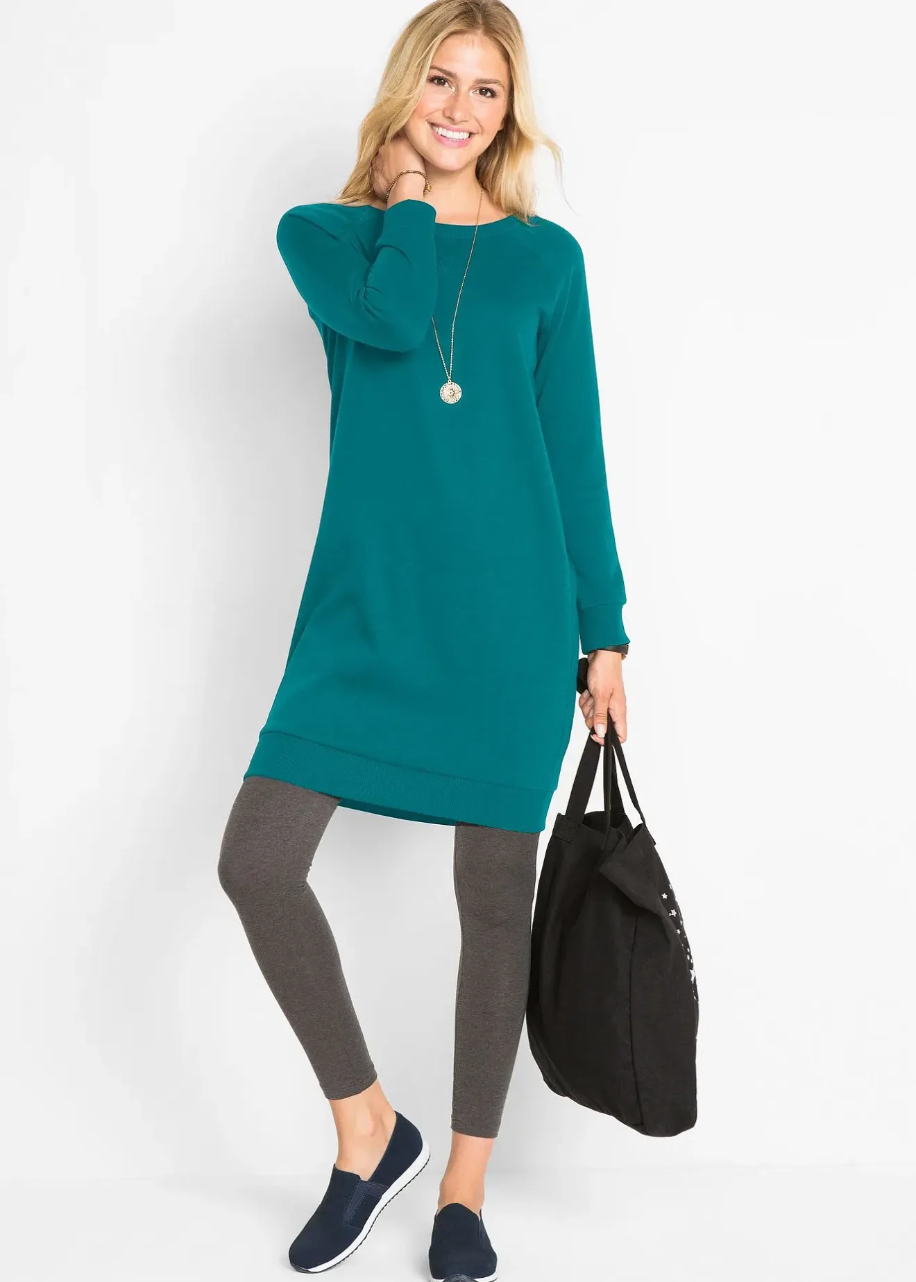 bonprix Robe sweat|Femme Basiques|Sweats