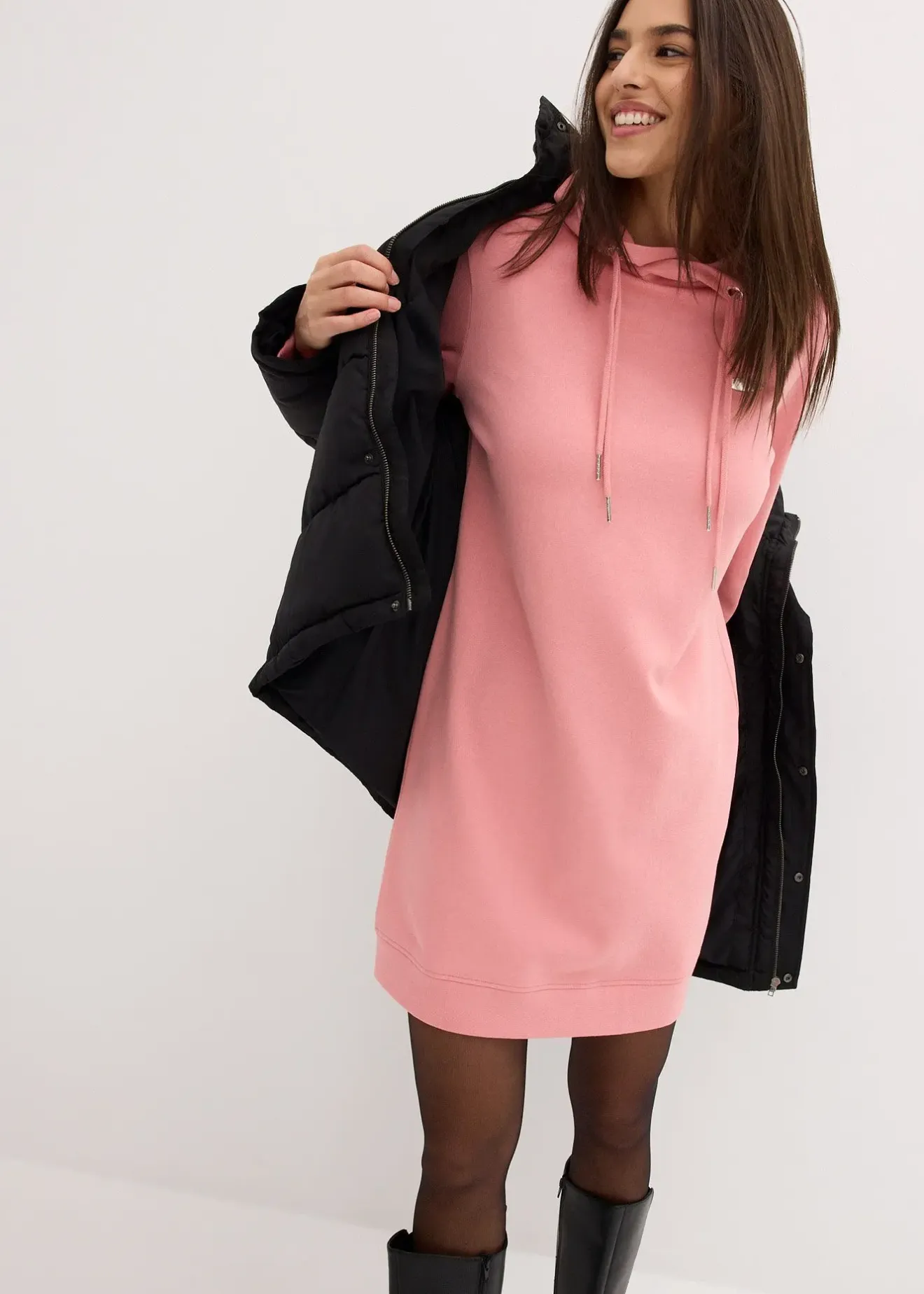 bonprix Robe sweat à capuche|Femme Sweats|Robes