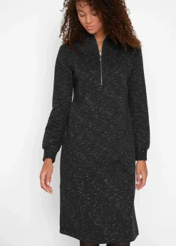 Femme bonprix Sweats|Robe sweat à col camionneur