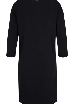 Femme bonprix Basiques|Sweats|Robe sweat manches 3/4, intérieur gratté doux