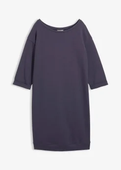 bonprix Robe sweat manches 3/4, intérieur gratté doux|Femme Basiques|Sweats