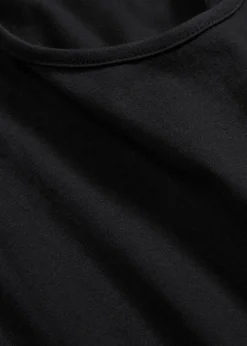 Femme bonprix Basiques|Robe trapèze courte en jersey, sans manches