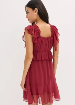 bonprix Robe trapèze en crêpe|Femme Robes