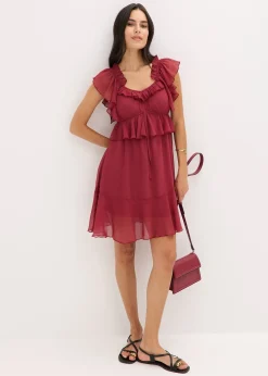 bonprix Robe trapèze en crêpe|Femme Robes