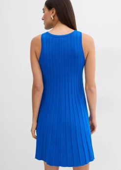 bonprix Robe trapèze en maille de viscose mélangée|Femme Maille