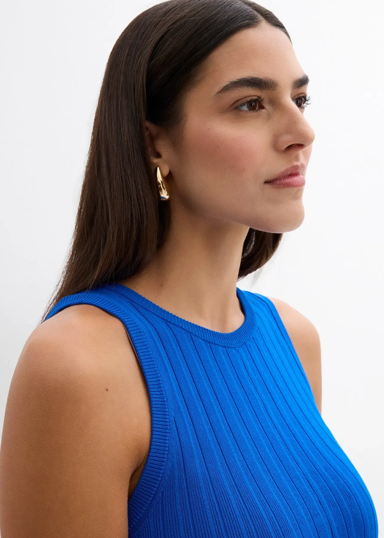 bonprix Robe trapèze en maille de viscose mélangée|Femme Maille