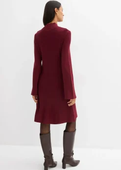 Femme bonprix Maille|Robes|Robe trapèze en maille, viscose majoritaire