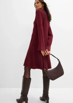 Femme bonprix Maille|Robes|Robe trapèze en maille, viscose majoritaire