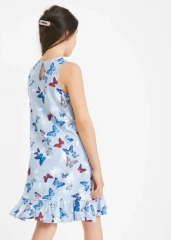 bonprix Robe volantée en jersey 100% coton|Enfant Filles 9-16 Ans·Robes & Combinaisons