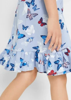 bonprix Robe volantée en jersey 100% coton|Enfant Filles 9-16 Ans·Robes & Combinaisons