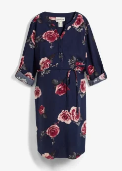 Femme bonprix Femme Enceinte|Robe-blouse de grossesse et d'allaitement en viscose fluide