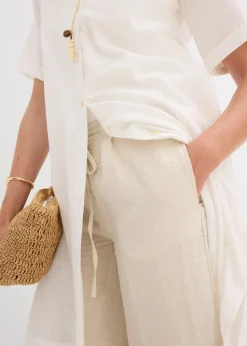 Femme bonprix Robes|Robe-chemise 100% coton