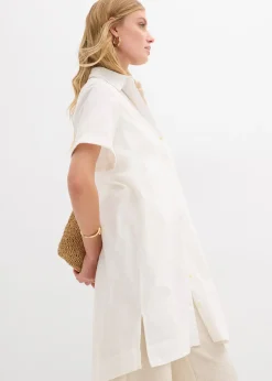 Femme bonprix Robes|Robe-chemise 100% coton