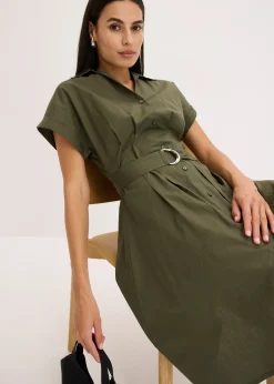 bonprix Robe-chemise 100% coton|Femme Robes