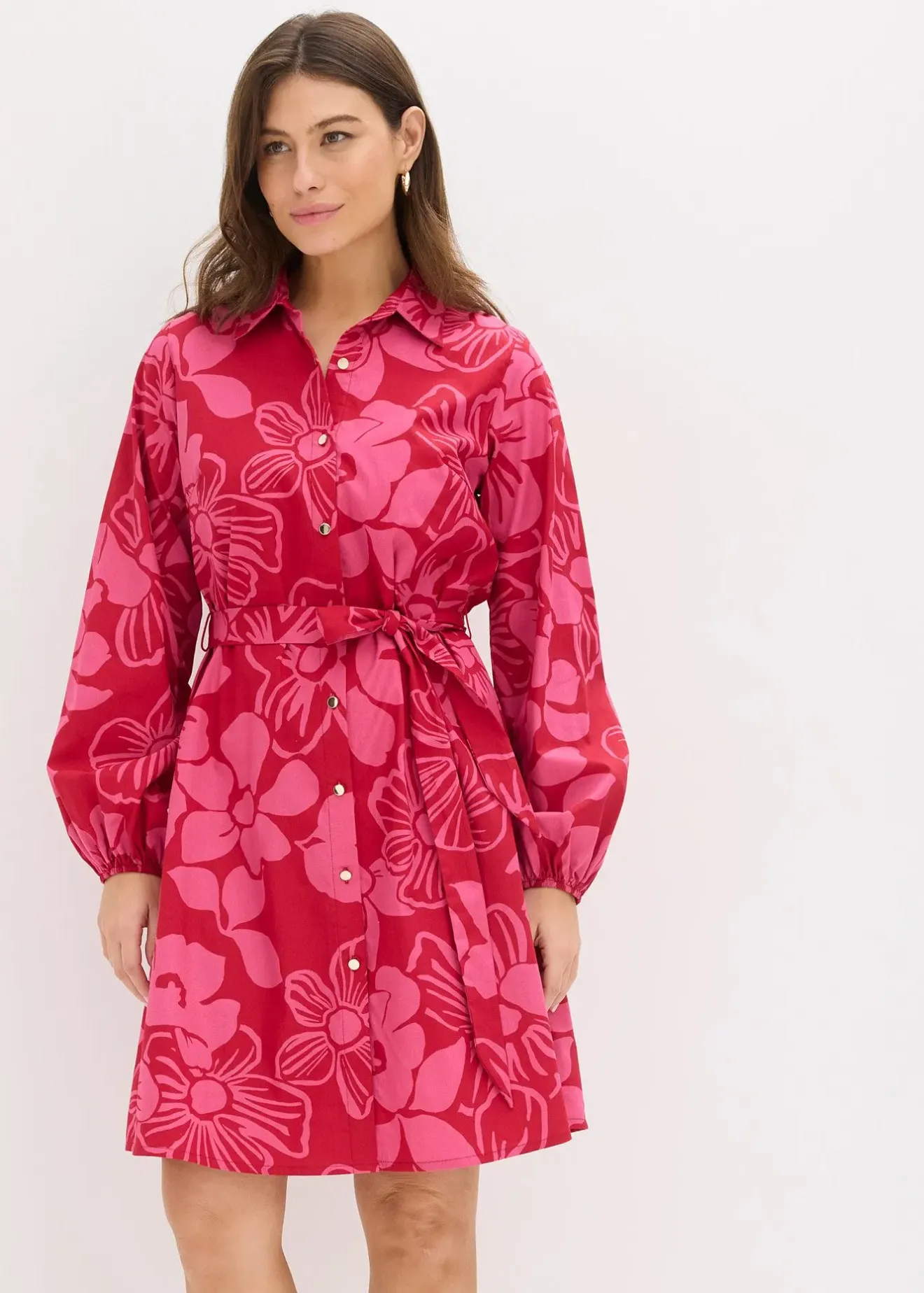 bonprix Robe-chemise 100% coton|Femme Robes