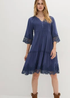 Femme bonprix Robes|Robe-chemise à dentelle