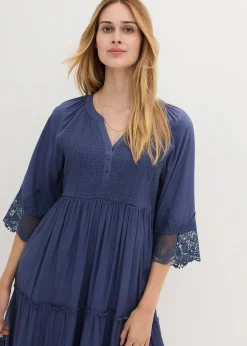 Femme bonprix Robes|Robe-chemise à dentelle