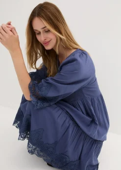 Femme bonprix Robes|Robe-chemise à dentelle