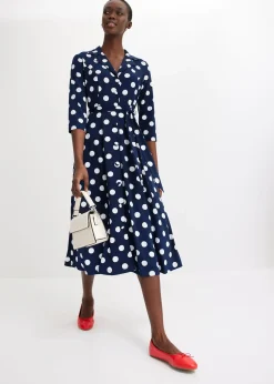 bonprix Robe-chemise avec lien à nouer (ens. 2 pces.)|Femme Robes