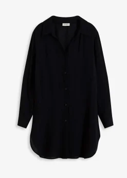 bonprix Robe-chemise de plage en viscose fluide|Femme Vêtements De Plage|Robes