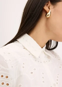 Femme bonprix Robes|Robe-chemise en broderie anglaise