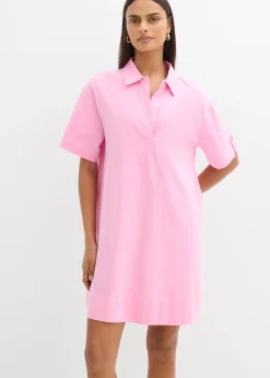 bonprix Robe-chemise en coton extensible|Femme Robes