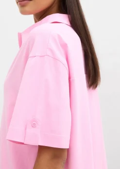 bonprix Robe-chemise en coton extensible|Femme Robes