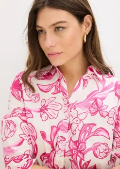 bonprix Robe-chemise en coton mélangé|Femme Robes