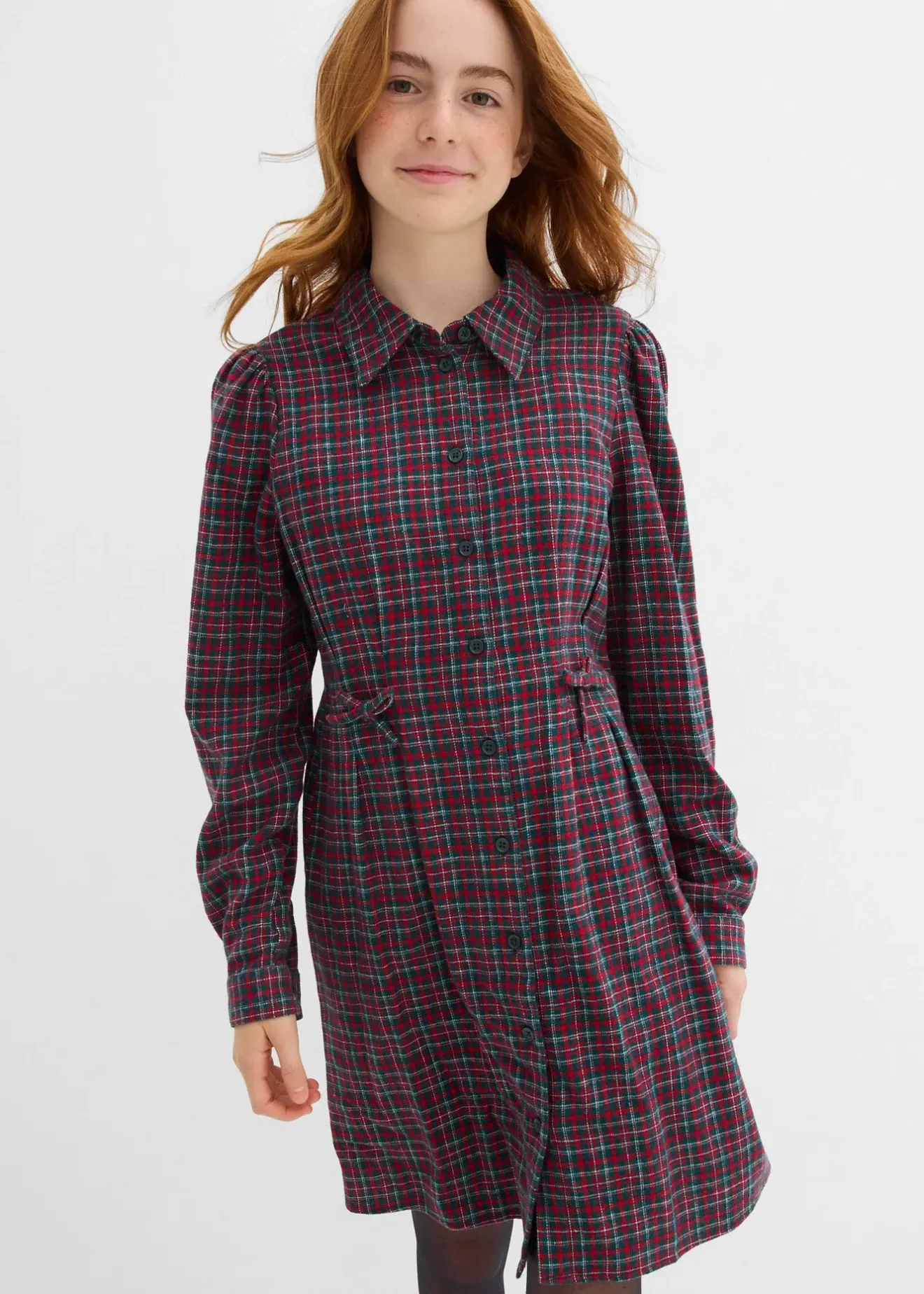 bonprix Robe-chemise en flanelle|Enfant Vêtements Enfant|Filles 9-16 Ans·Robes & Combinaisons